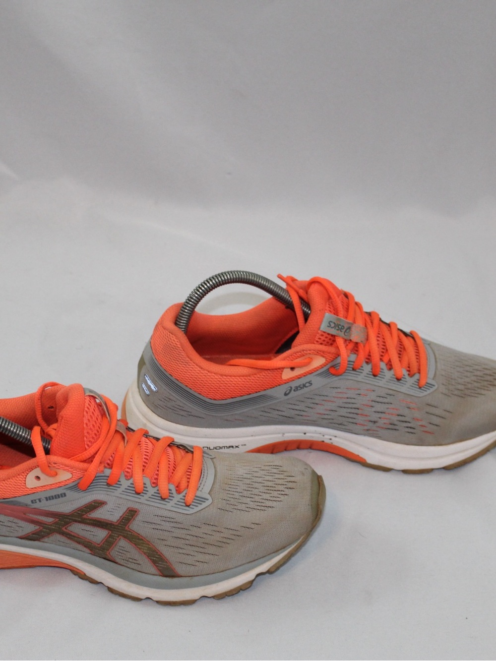 Asics GT-1000 Running Shoes Womens Size 10 Gray Orange FlyteFoam
